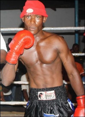 The new UBO International Junior Flyweight Champion Shabani Madilu.