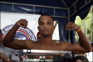 Emilio Julio Julio from Columbia who will fight Floyd Trumpet for the vacant UBO Inter-Continental Welterweight title on July 29