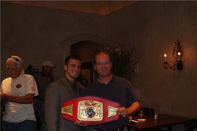 Mason Menard with UBO belt